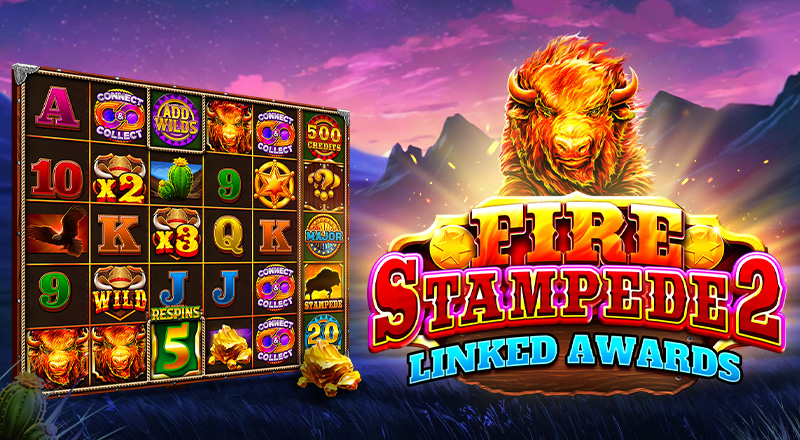 La slot Fire Stampede 2 torna online con la funzione Connect & Collect e vincite potenziate