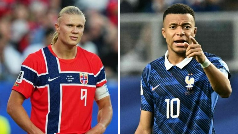 Norvegia-Francia, va in scena la sfida tra Haaland e Mbappé per il primo posto: il pronostico